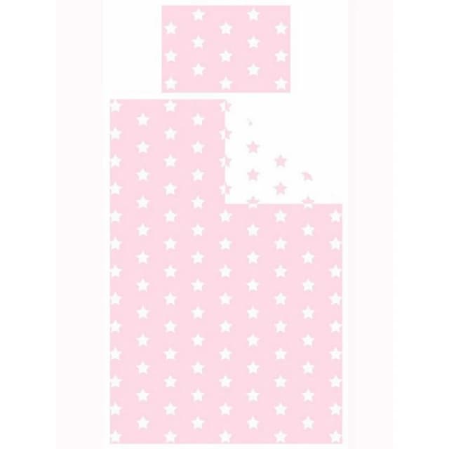 Bedding & Beyond Stars Fitted Bed Sheet Set in Pink Size: Single Pink Unisex Single