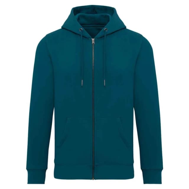 Native Spirit Mens Full Zip Hoodie in Bottle Green Size: XS Bottle Green Male XS