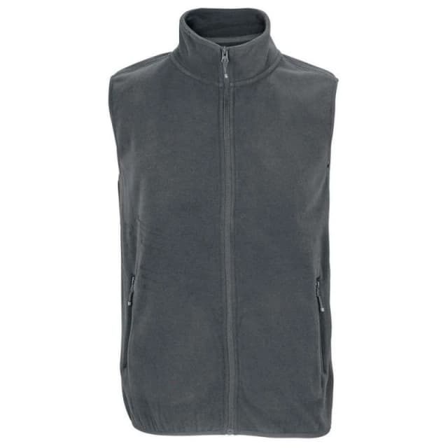 SOL'S Mens Factor Microfleece Body Warmer in Charcoal Size: XS Charcoal Male XS