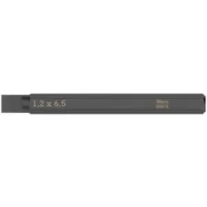 Wera 800 S Slotted Bits for Impact Screwdrivers, 1.2 x 6.5 x 70 mm - N/A
