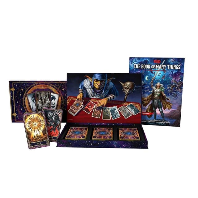 Dungeons and Dragons D&D - The Deck of Many Things + Expansion Book Multi Format An unisex One Size
