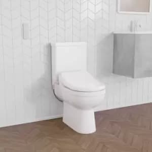 Close Coupled Toilet with Smart Bidet Toilet Seat