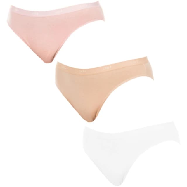 Dim Pack of 3 Ecodim Pockets Knickers Skintone + Pink + Pearl Women 8/10;12/14;16/18;20/22