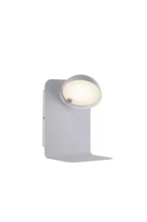 Boing Integrated LED Swivel Wall Reading Lamp With Usb, White, 4000K