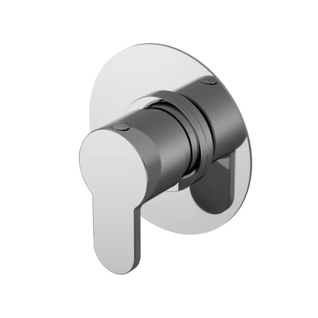 Balterley Pride Round Concealed Shower Stop Tap Chrome Balterley Silver