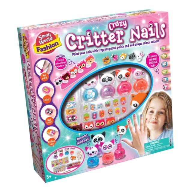 Small World Toys Crazy Critter Nails Multi unisex One Size