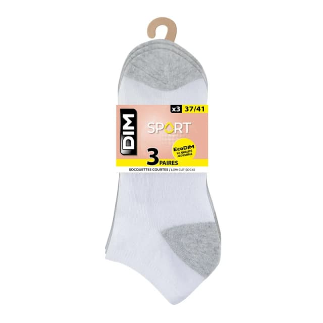 Dim Pack of 3 Pairs of Socks white + white + white Women 37/41 (4 to 7)