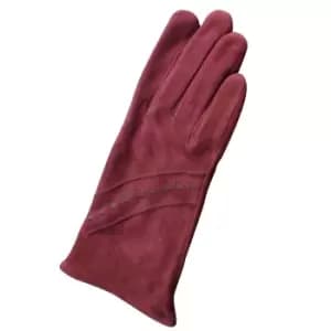 Eastern Counties Leather Womens/Ladies Sian Suede Gloves (M) (Oxblood)