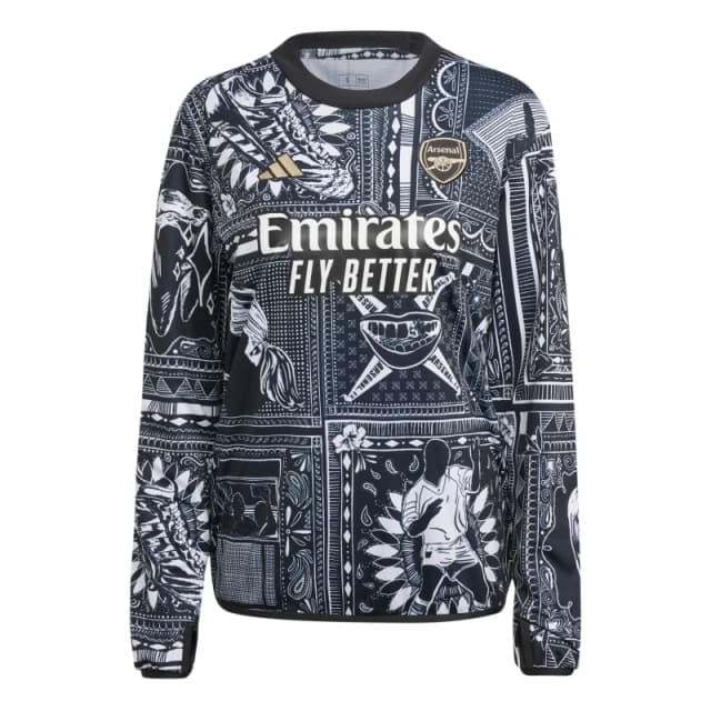 adidas adidas Arsenal Ian Wright Pre-Match Top Black female 8 (XS)