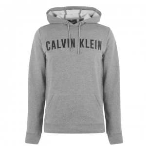 Calvin Klein Performance Logo OTH Hoodie - 077 Md Gry Hthr