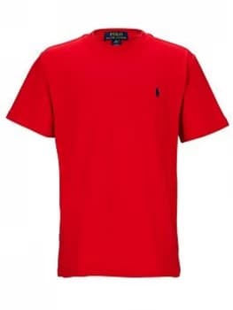 Ralph Lauren Boys Short Sleeve Classic Logo T-Shirt - Red, Size Age: 10-12 Years