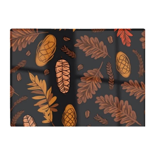 Warren Reed Designer Autumn Leaves And Pinecones Chopping Board