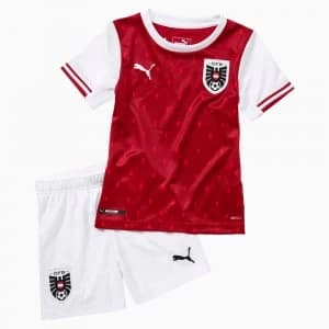 PUMA Austria Babies' Home Minikit, Chili Red Pepper/White, size 1-2 Youth, Clothing