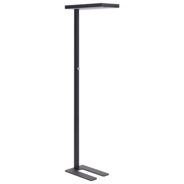 Beliani LED Floor Lamp Taurus With Dimmer Metal Black