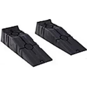 Durhand Car Ramp Plastic Black 2 Pieces