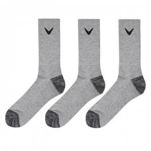 Callaway Opti Dri 3 Pack Golf Socks - Grey