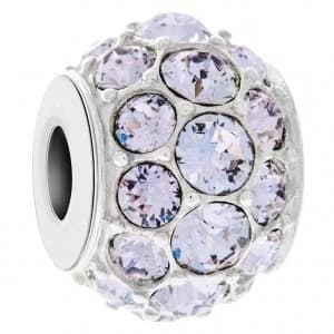 Chamilia Splendor Smokey Mauve Crystal Charm