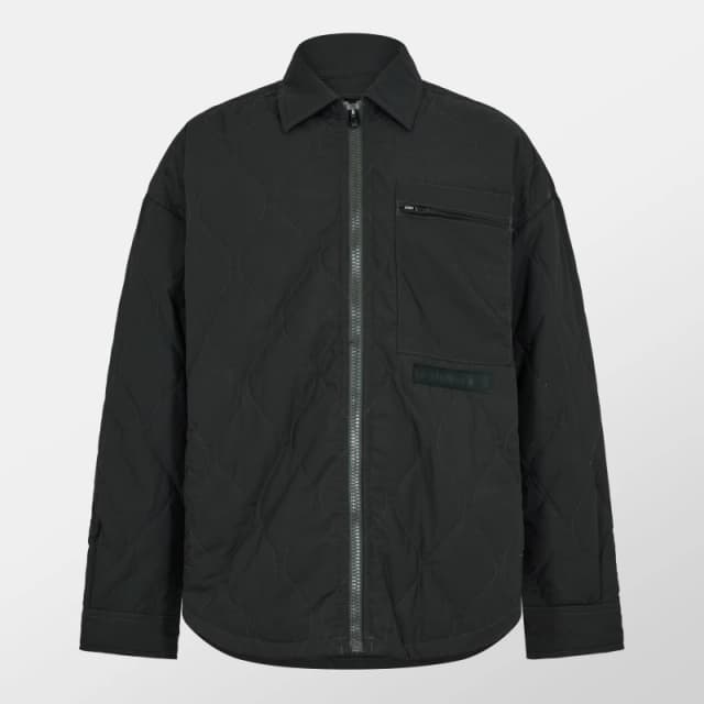 G Star Mens Postino Quilted Cotton Oversized Overshirt Dk Black male Medium