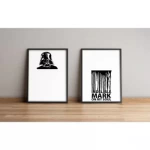 2PYSCT-023 Multicolor Decorative Framed MDF Painting (2 Pieces)