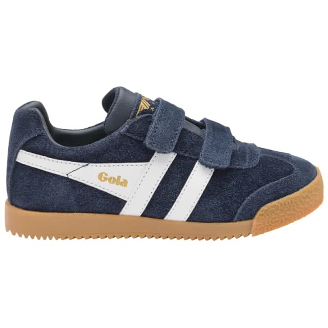 Gola Kids Harrier Strap Suede Touch 'n' Close Trainers Navy Blue Baby 27 (9 to 9.5);31 (12.5 to 13);32 (13.5);33 (1)