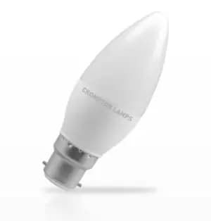 Crompton Lamps LED Candle 5.5W B22 Dimmable Warm White Opal (40W Eqv)