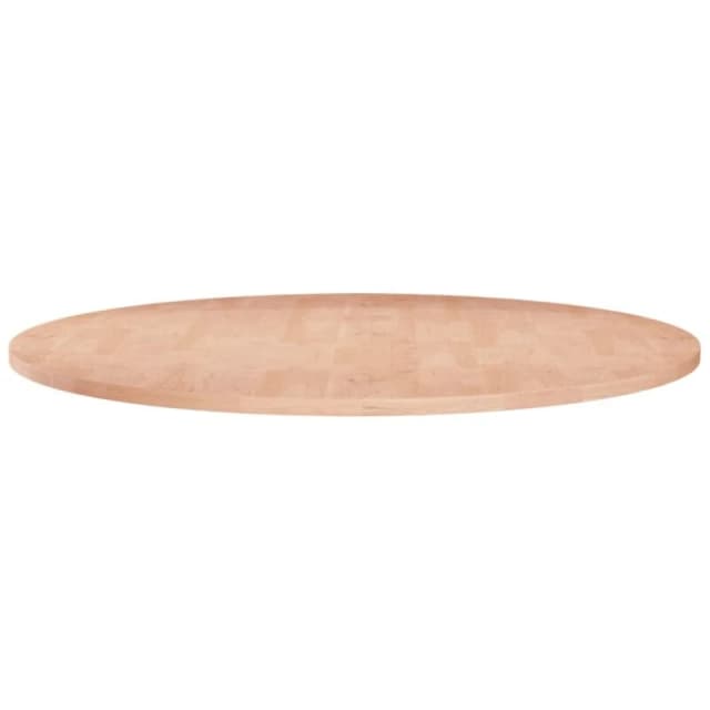Vidaxl Round Table Top ??80X1.5cm Solid Wood Oak, Brown 342898