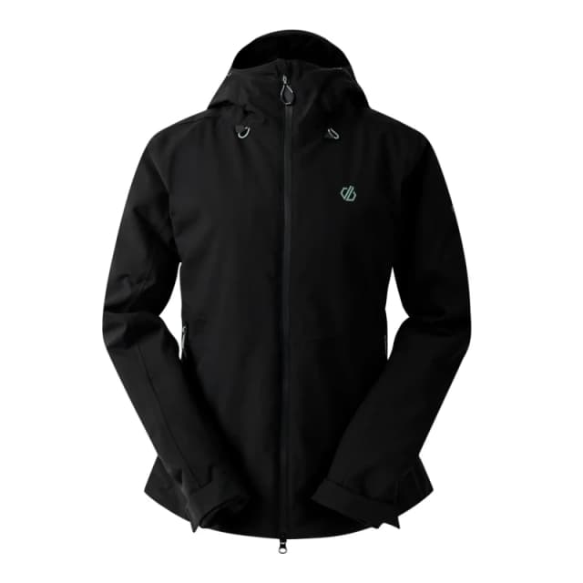 Womens hooded waterproof jacket Dare 2B Torrek Blaze Noir Female 38