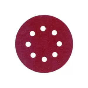 125mm Sanding Discs, 120 Grit 8 Hole (10 Pack)