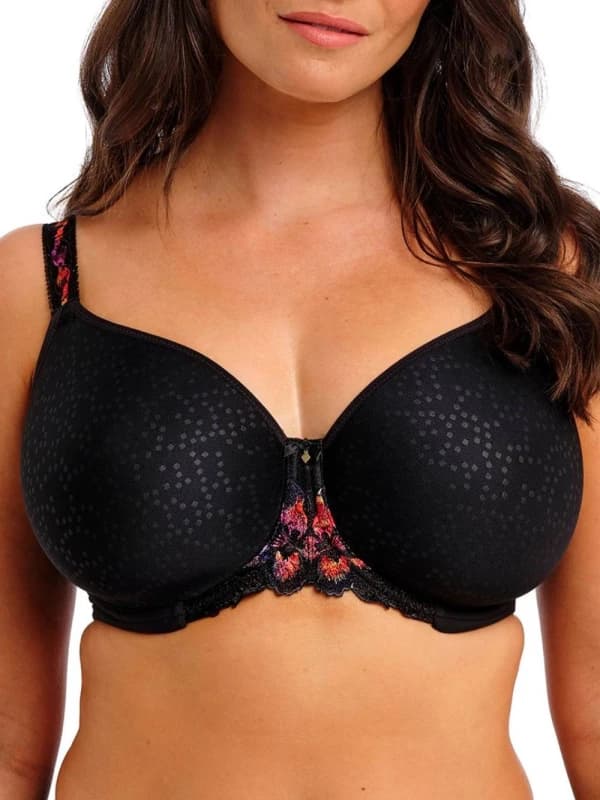 Fantasie Womens Magdalena Moulded Spacer Bra in Black Size: 36F Black Female 36F