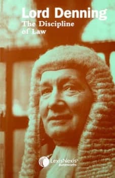 The Discipline of Law by Alfred Denning Book