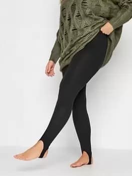 Yours V/e Stirrup Legging Black, Size 24, Women