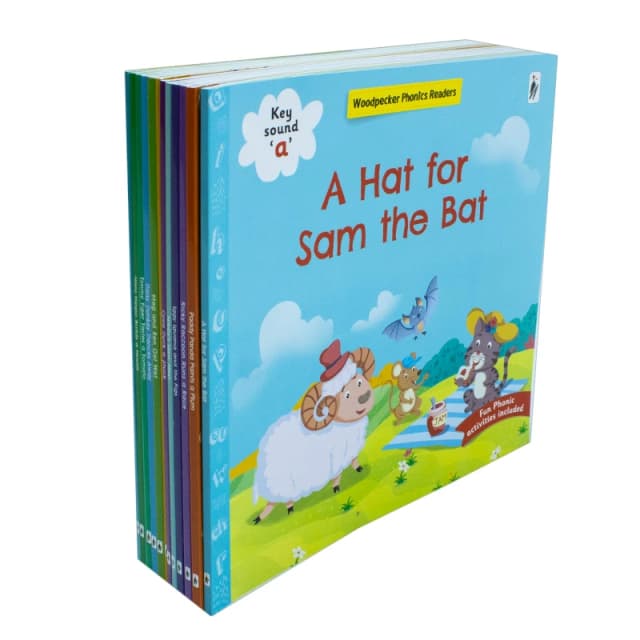 My First Phonic Sounds Box Set Of 12 Books With Included Fun Activities For Early Readers Woodpecker Books Books