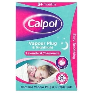 Calpol Vapor Plug In and Nightlight with Refill Pads