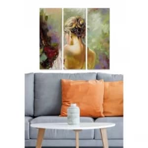 MDF16423069 Multicolor Decorative MDF Painting (3 Pieces)