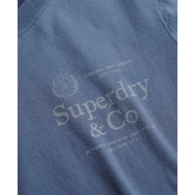 Superdry Womens casual T-Shirt Superdry Casual Luxe Bleu Female XS
