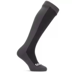 SealSkinz Waterproof Cold Weather Knee Length Socks Black/Grey Medium