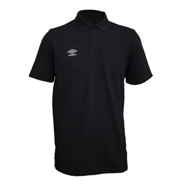 Umbro Umbro Men Essential Polo Shirt in Black Size: large Black L Male 5063107689610