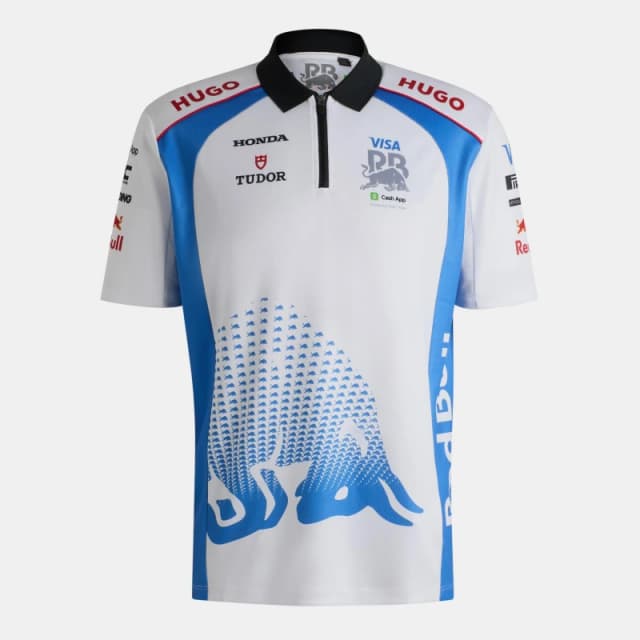 Hugo Visa Cash App Red Bull F1 2025 Polo Shirt Mens White male X Small