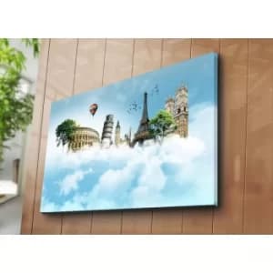 70100C-003 Multicolor Decorative Canvas Painting