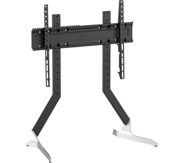 AVF QB600S 537mm TV Stand with Bracket - Black & Silver,Silver/Grey 5014117976801