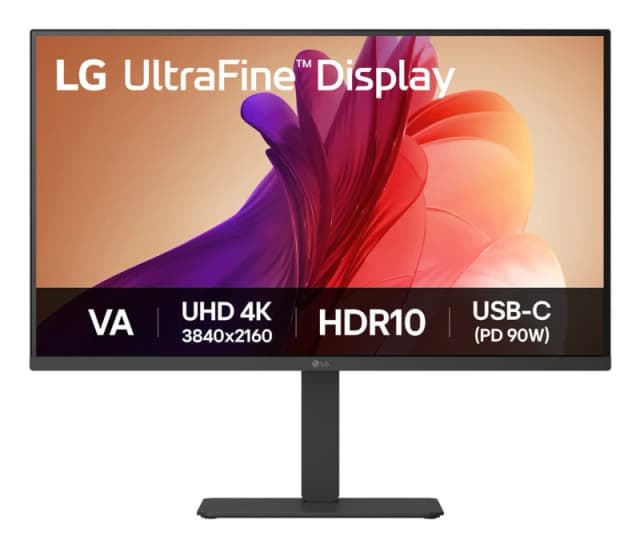 LG 32U720A 32 VA 4K Ultra HD USB-C Height-Adjustable Monitor 32U720A-B.AEK Black