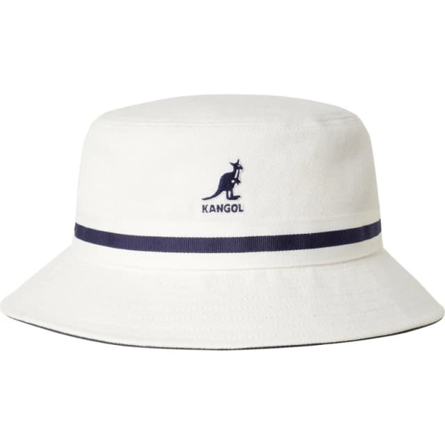 Kangol Stripe Bucket Hat White unisex Small