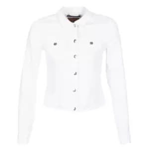 Only ONLTIA womens Denim jacket in White. Sizes available:UK 6,UK 10,UK 12,UK 14