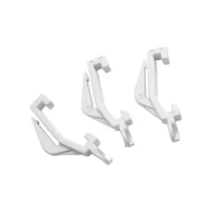 Universal Curtain Track Gliders (Pack of 10) (One Size) (White)