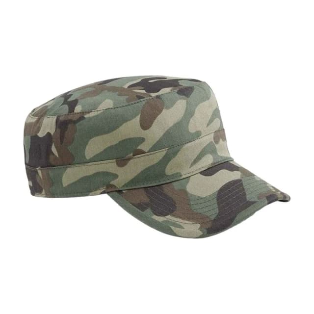 Beechfield Womens Camo Army Cap in Dark Green Dark Green Female One Size