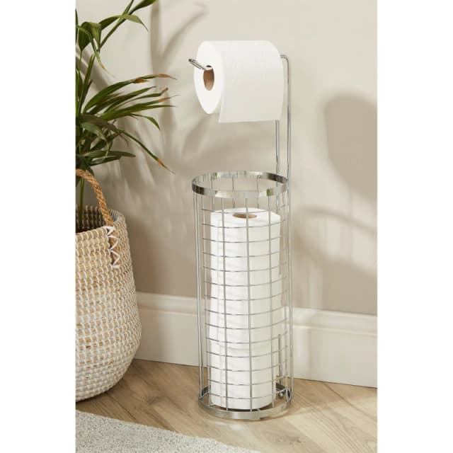 Homelife Wire Toilet Roll Holder - Silver Silver One Size