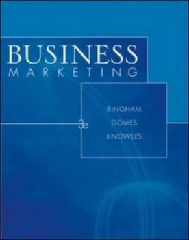 Business Marketing by Frank G Bingham Paperback