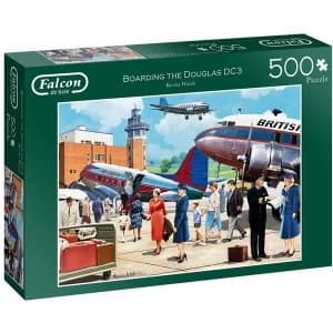 Falcon Boarding The Douglas DC3 Jigsaw Puzzle - 500 Piece