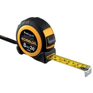 Komelon Superior ProErgo-R Pocket Tape 8m/26ft (Width 25mm)