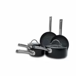 Durastone Professional 5 Piece Cookware Set and 2 Glass Lids